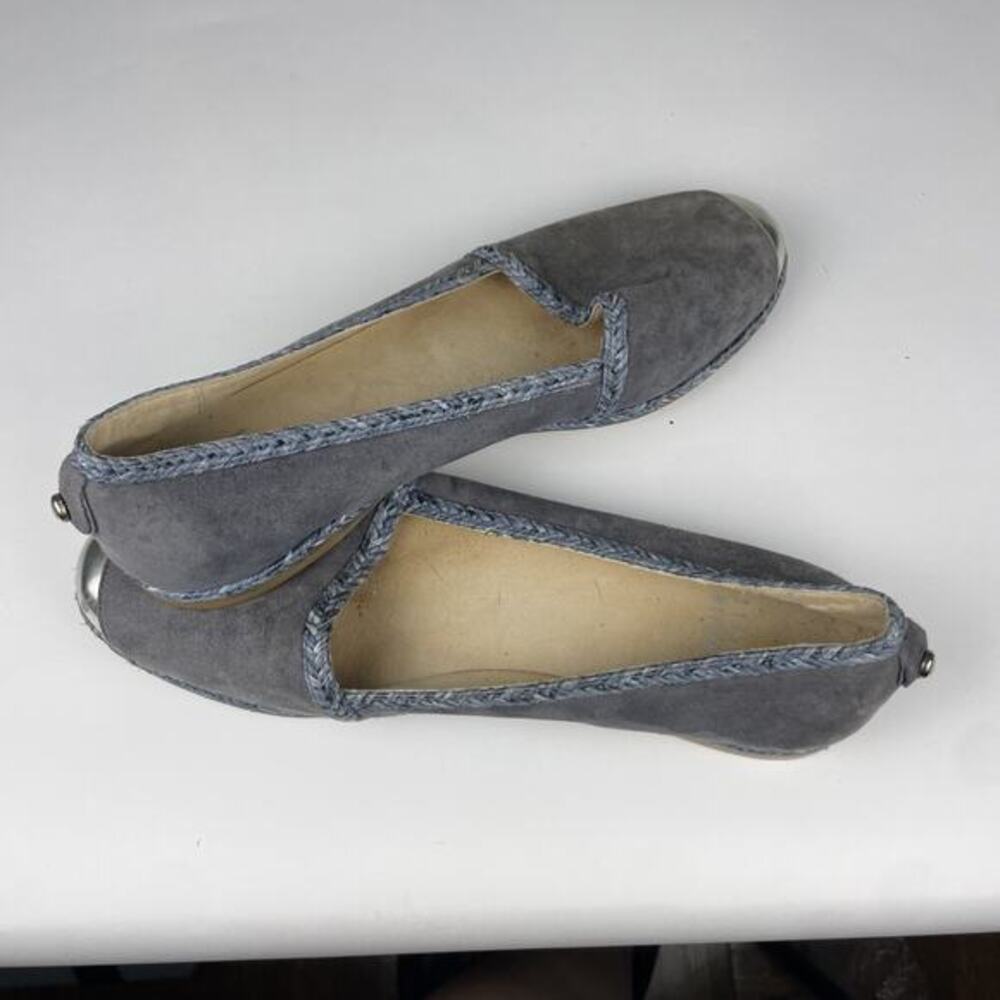 Stuart Weitzman Sz 6.5 Blue Mirror‎ Cap Toe Preppy Academia Classic Luxury - Picture 15 of 16